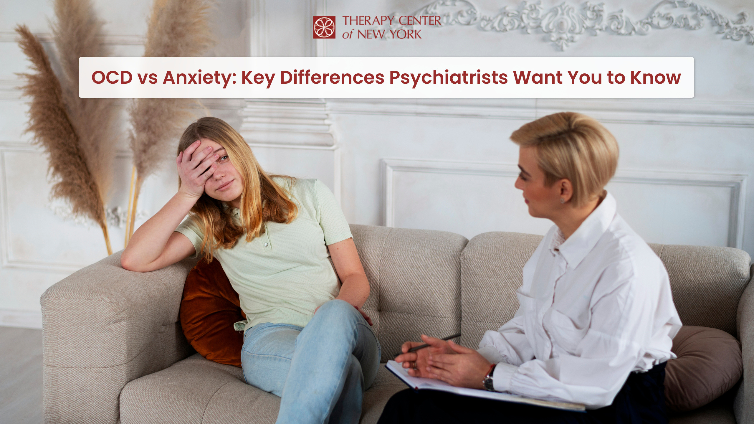 The key differences between OCD and anxiety.