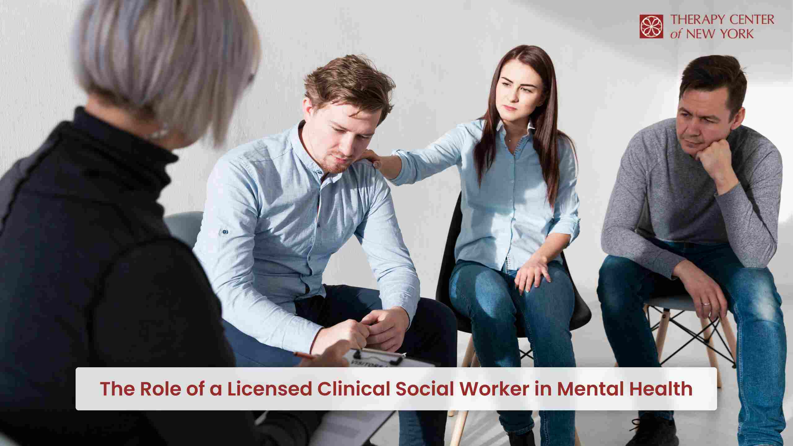 LCSW offering guidance and support in a mental health setting